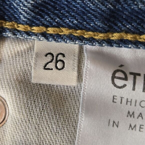 Etica Women's Size 26 Cassel Ultra High Barrel Jeans Bluestone NWT - Picture 9 of 9